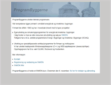 Tablet Screenshot of programbyggerne.no